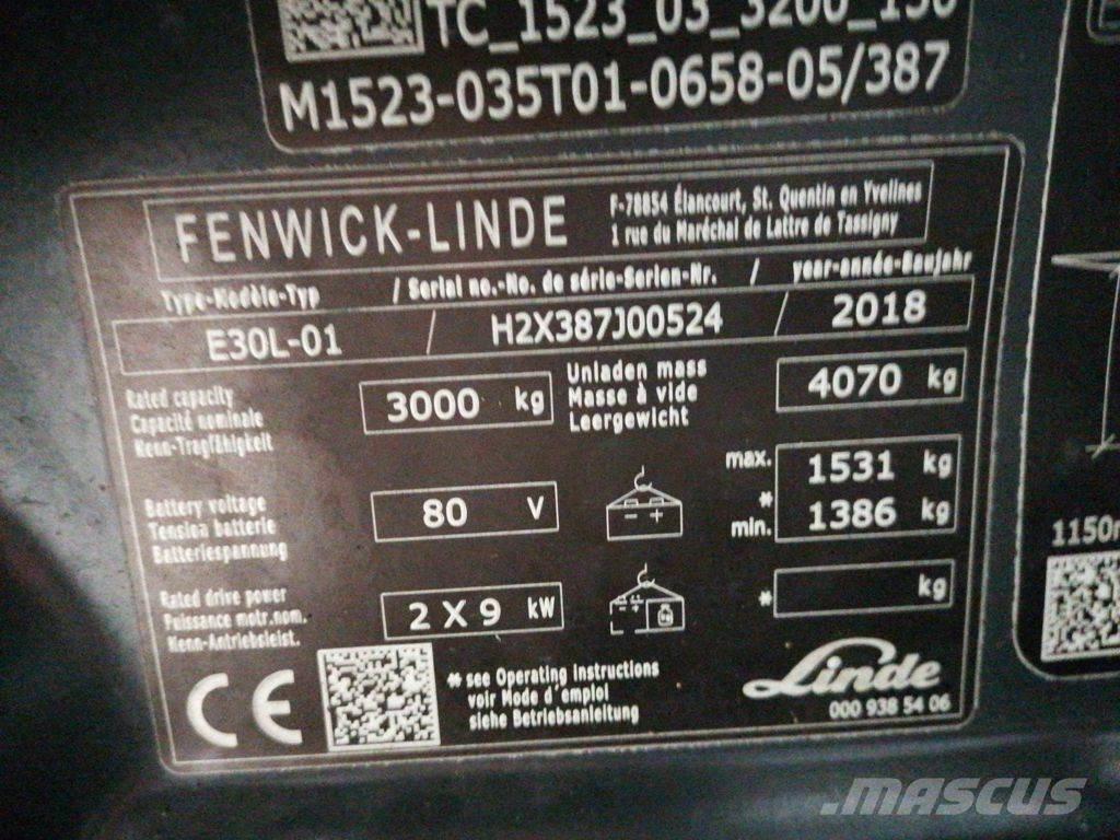 Linde E30L-01 Chariots élévateurs électriques
