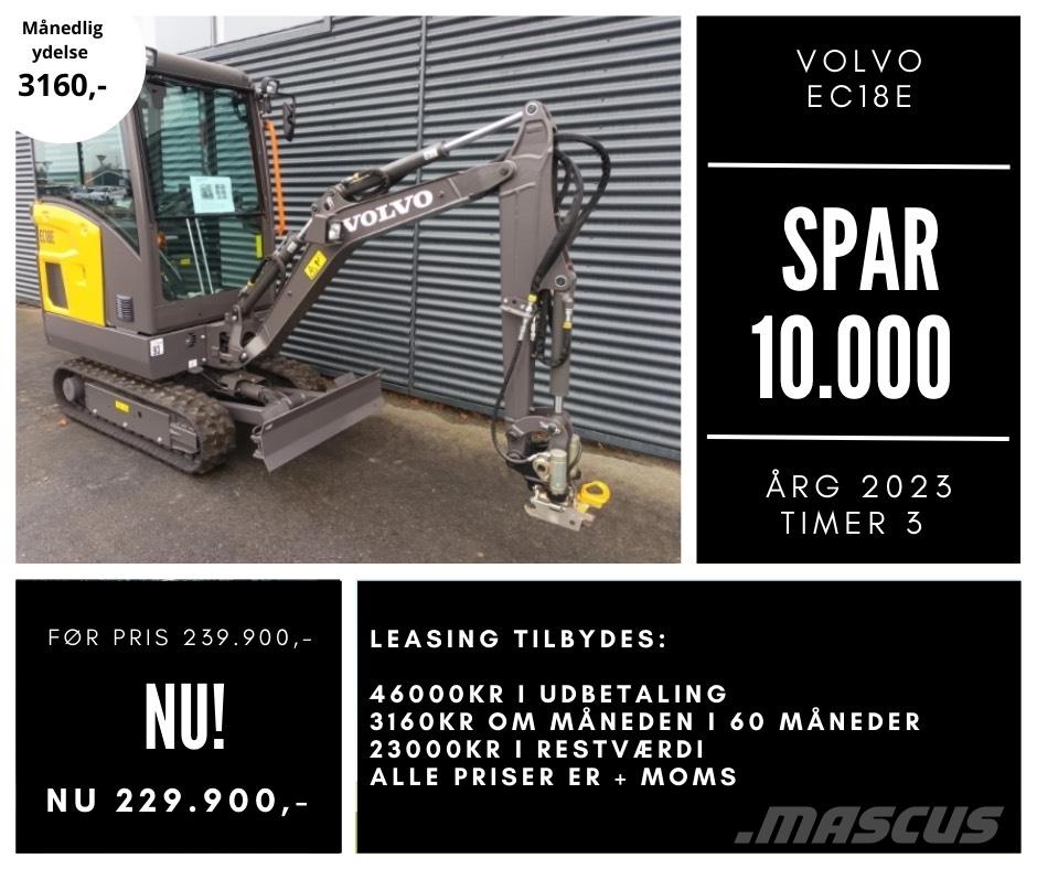 Volvo EC 18 E Mini pelle < 7t