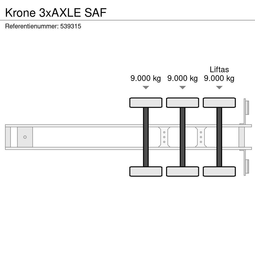 Krone 3xAXLE SAF Semi remorque fourgon