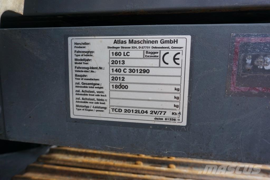 Atlas 160 LC Pelle sur chenilles