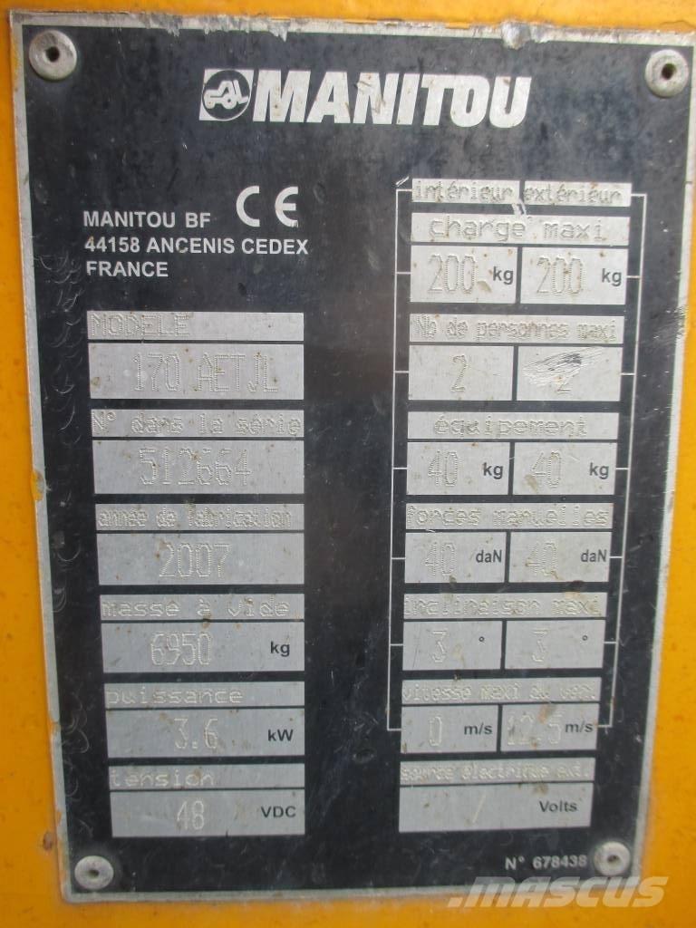 Manitou 170 AETJL Nacelles articulées