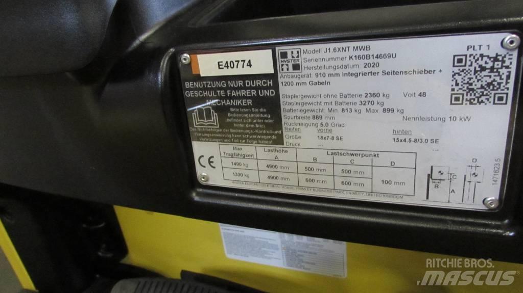 Hyster J1.6XNT MWB Chariots élévateurs électriques