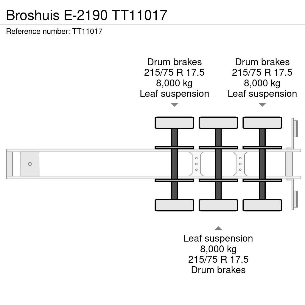 Broshuis E-2190 Semi remorque surbaissée