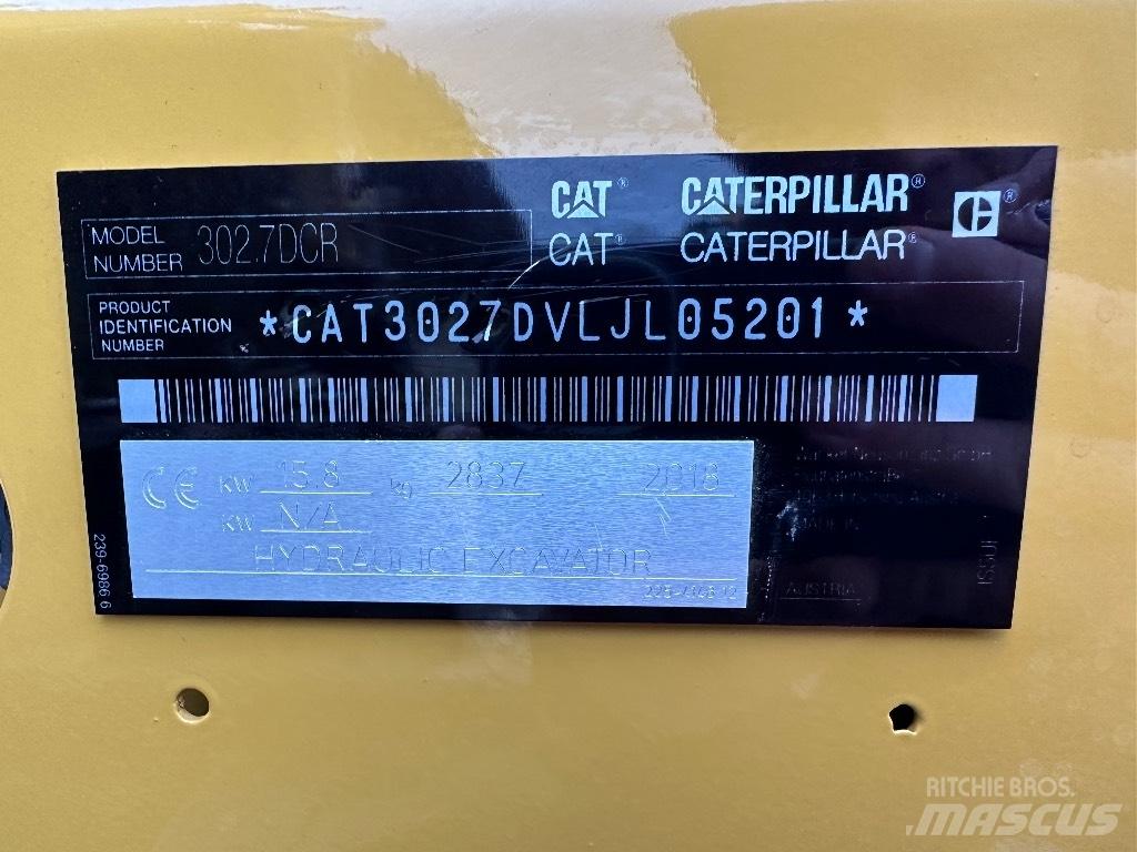 CAT 302.7 D CR Mini pelle < 7t