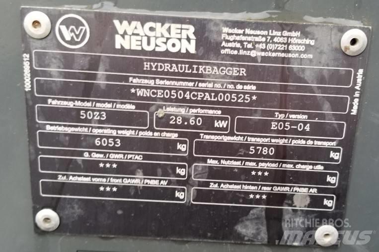 Wacker Neuson 50Z3 Pelle sur chenilles