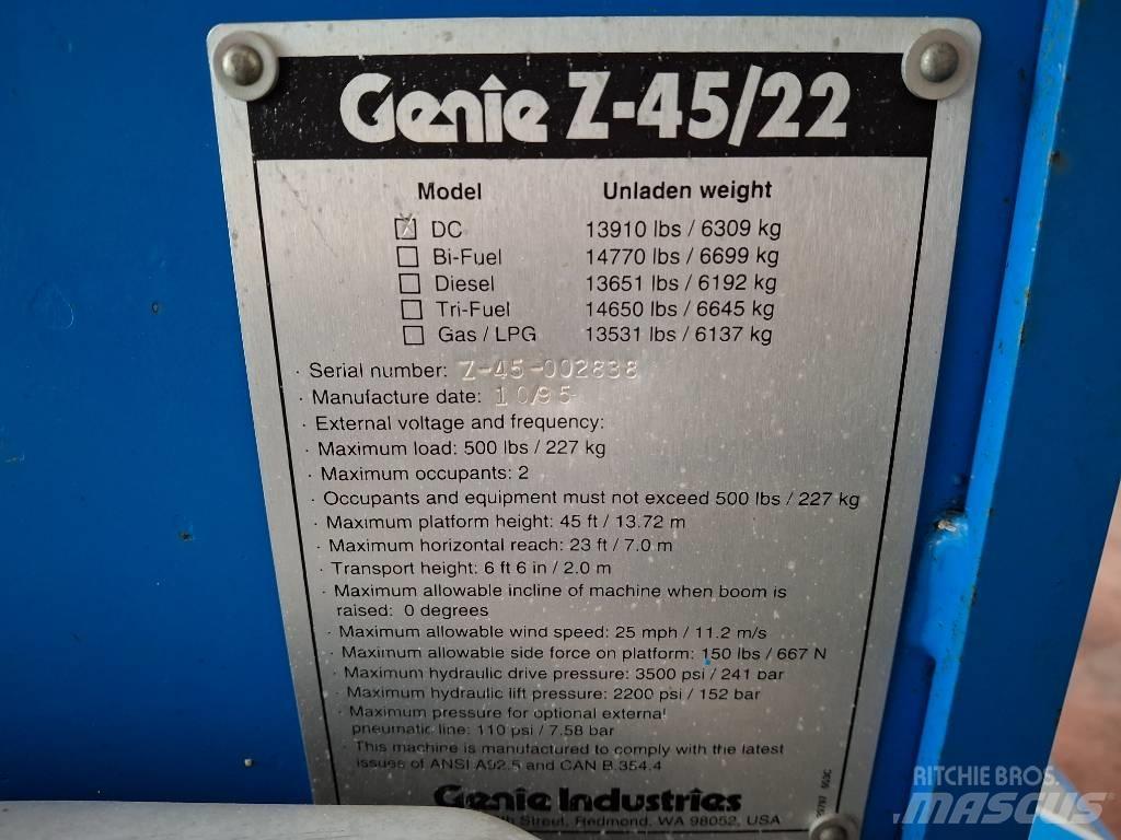 Genie Z 45/22 BOOM Nacelles articulées