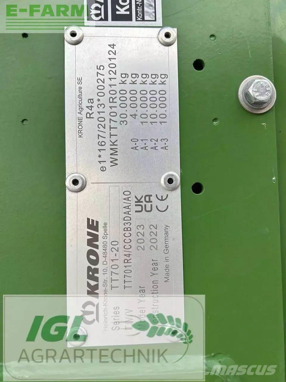 Krone tx 560 Transbordeur