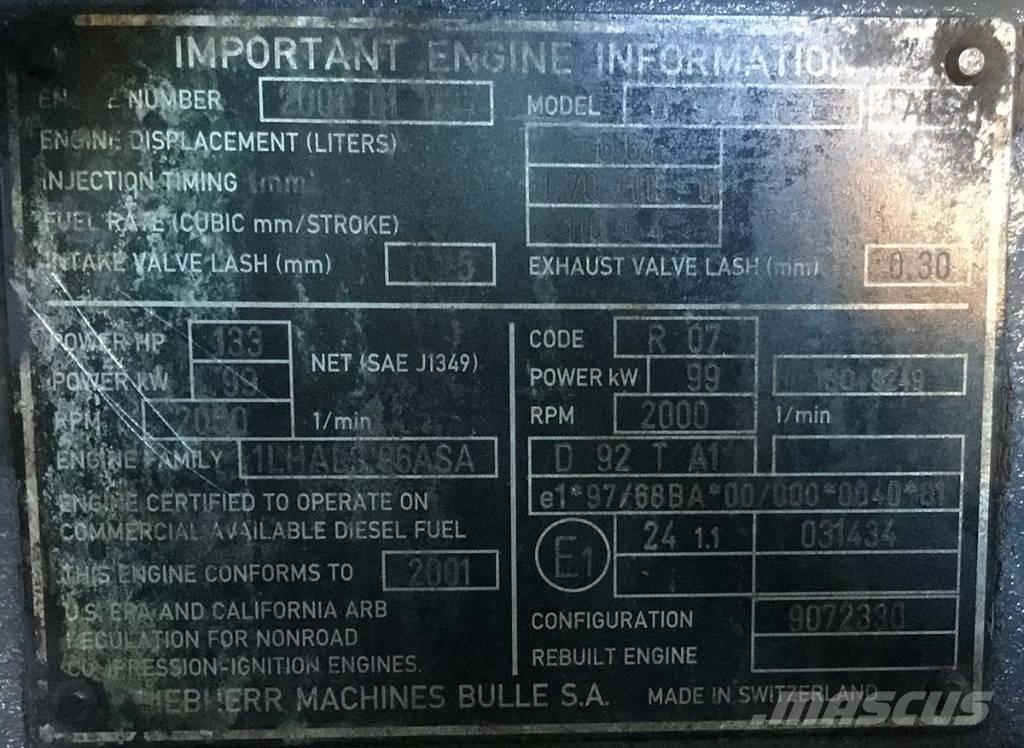 Liebherr D 924 TI-E Moteur
