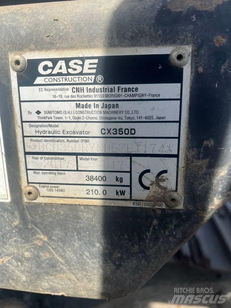 CASE CX 350 D Pelle sur chenilles