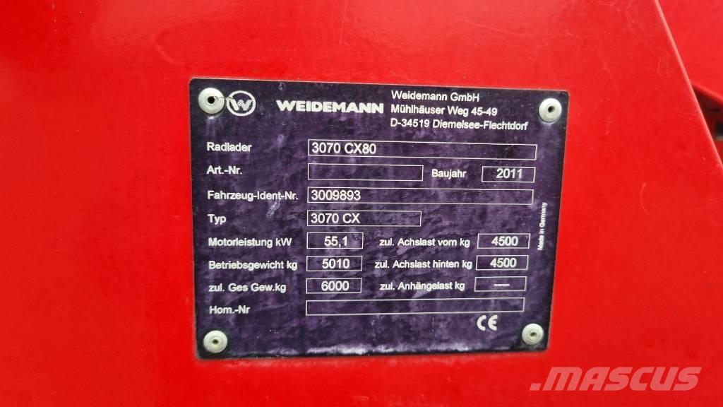 Weidemann 3070CX60 Chargeuse sur pneus