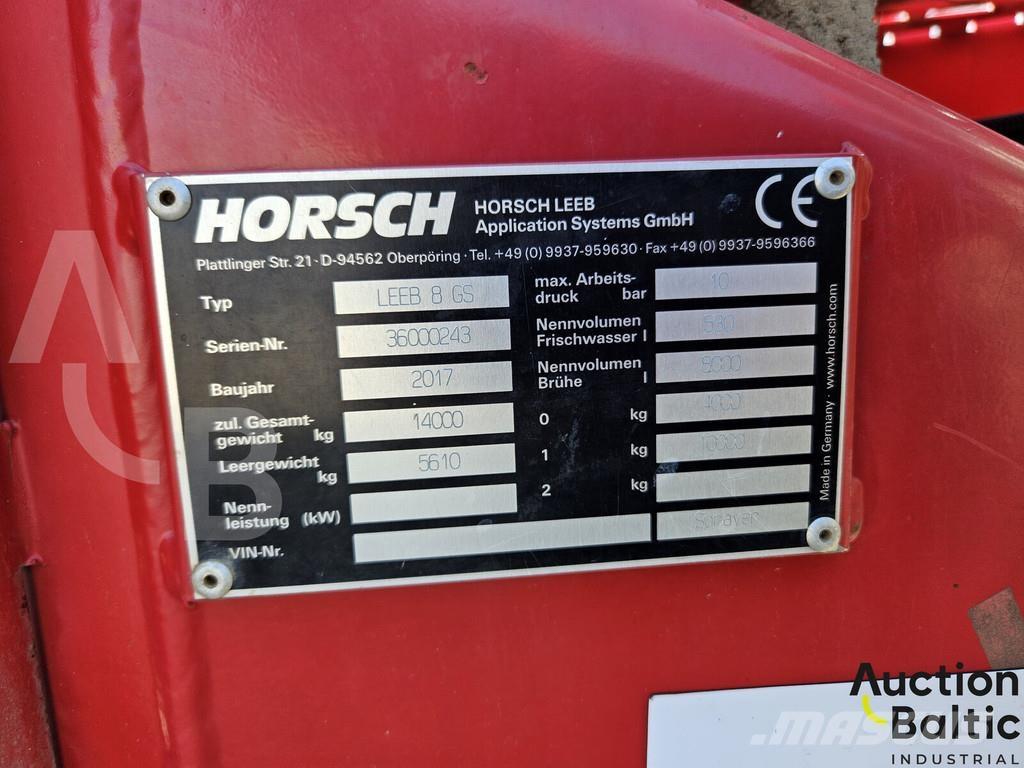 Horsch Leeb 8 GS Pulvérisateurs traînés