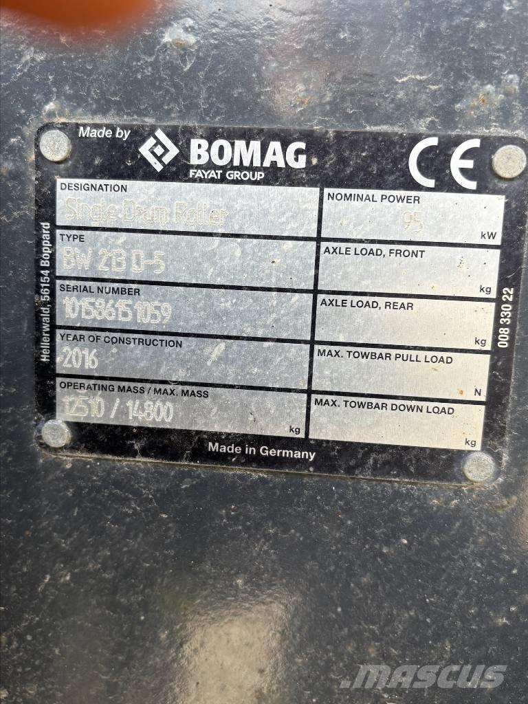 Bomag BW213D-5 Rouleaux monocylindre
