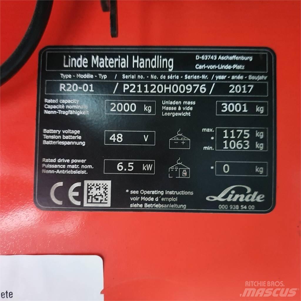 Linde R20 Chariot à mât rétractable