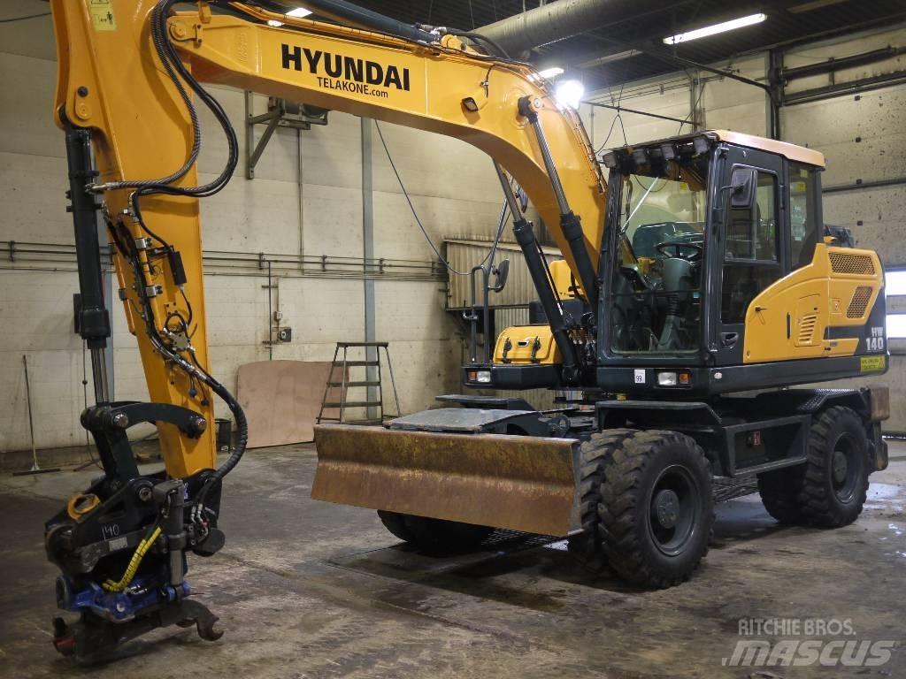 Hyundai HW 140 Pelle sur pneus