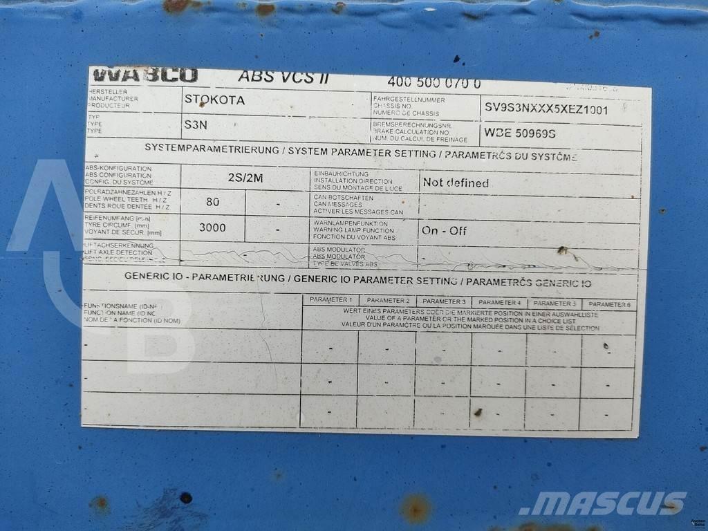STOKOTA S3N Semi remorque surbaissée
