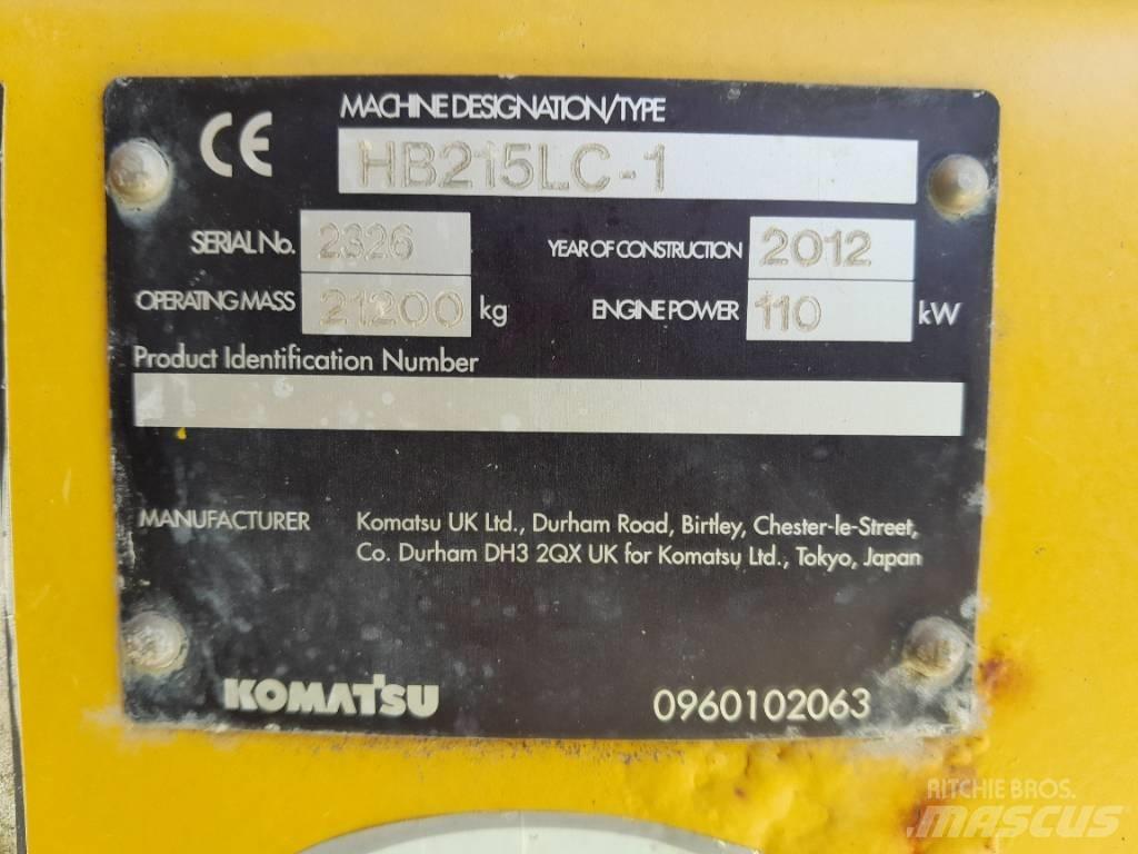Komatsu HB215LC-1 Pelle sur chenilles