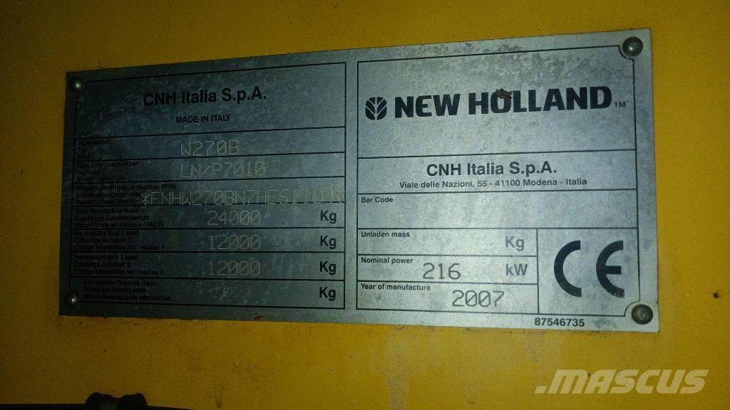 New Holland W 270 B Chargeuse sur pneus