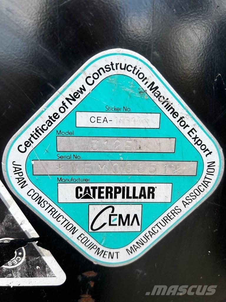 CAT 312 E Pelle sur chenilles