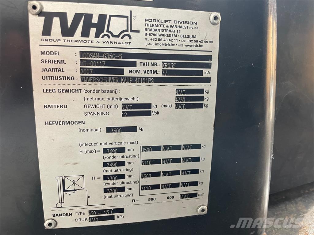 Doosan G35C-5 Chariots GPL
