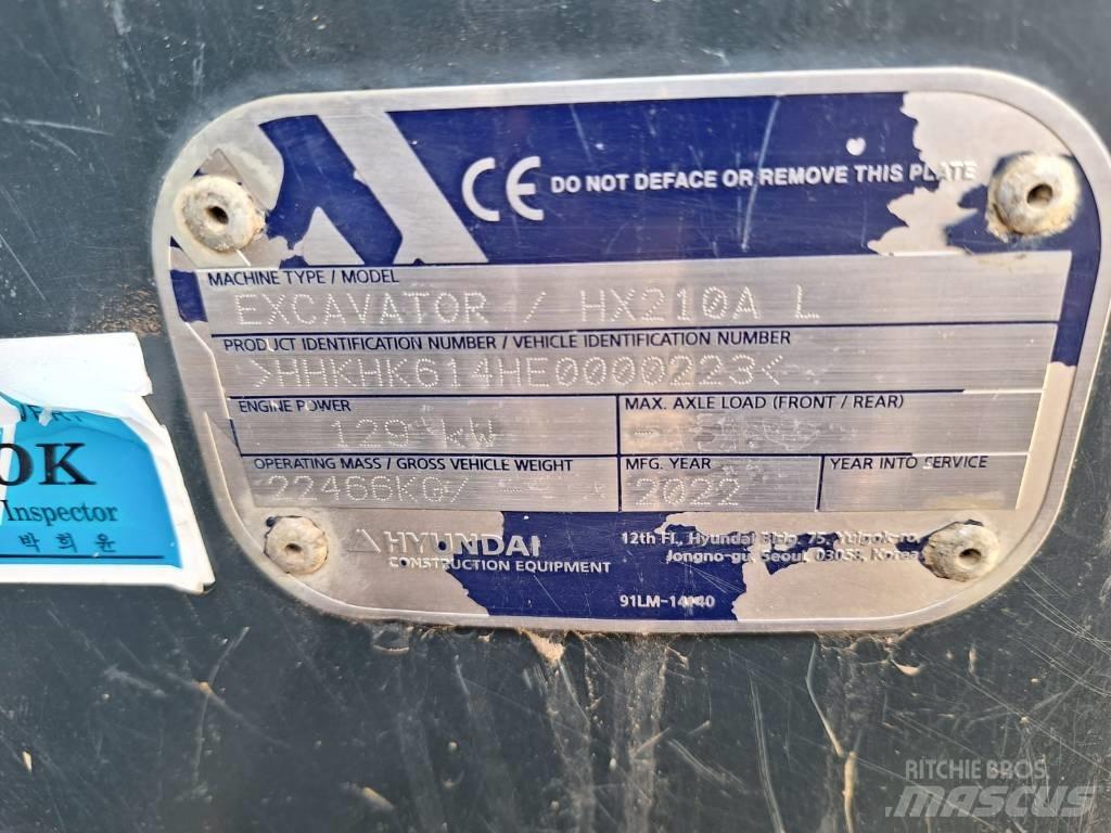 Hyundai HX210A L Pelle sur chenilles