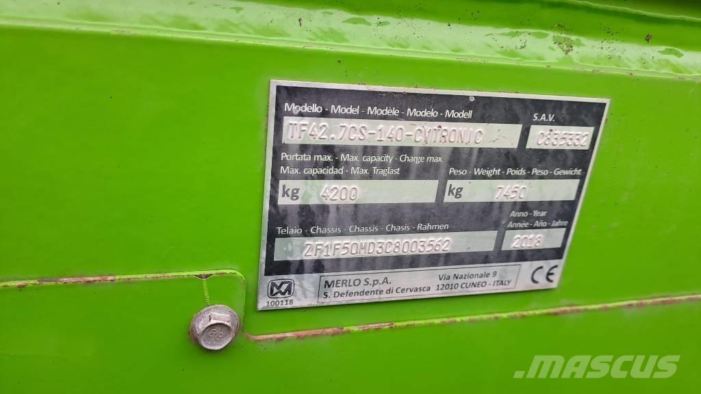 Merlo TF 42.7 CS-140 Chargeuse télescopique sur pneus