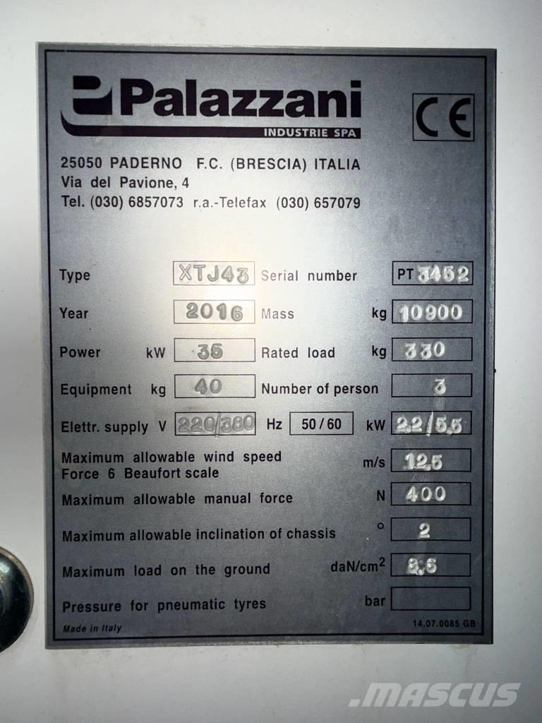 Palazzani XTJ 43 Nacelles télescopiques