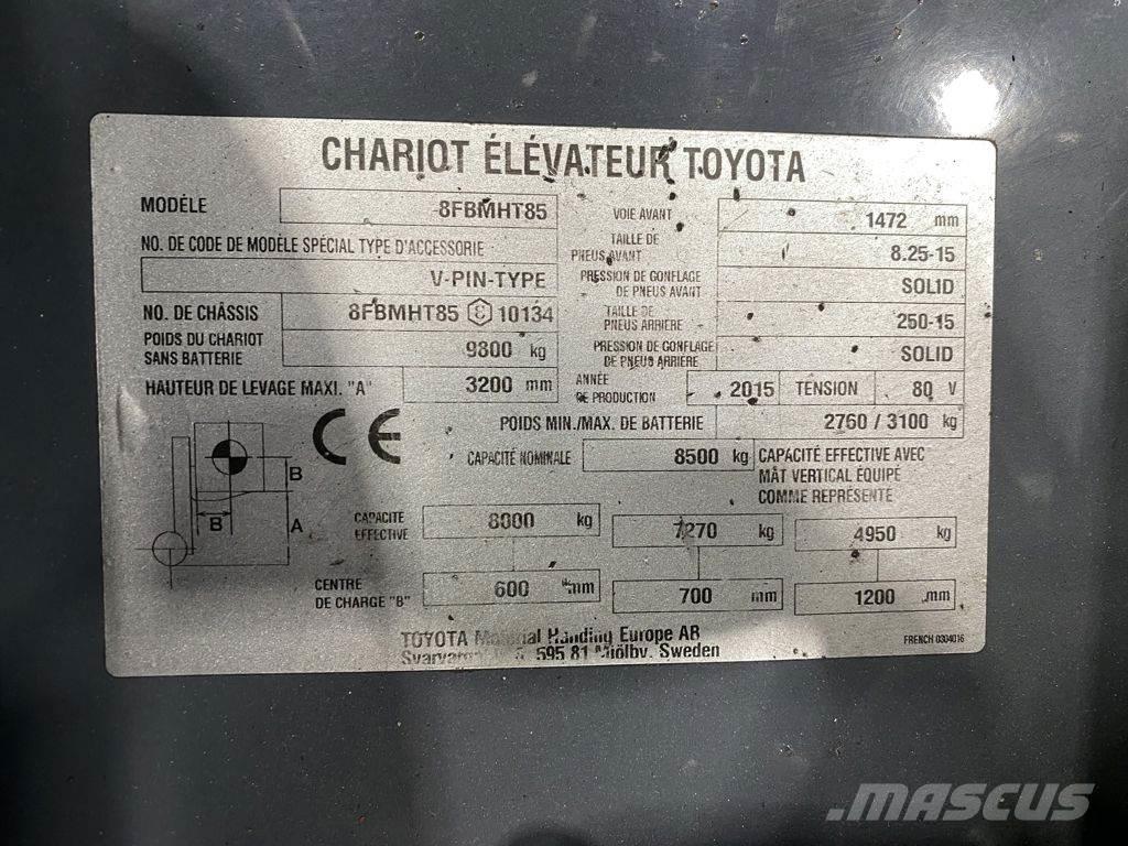 Toyota 8FBMHT85 Chariots élévateurs électriques