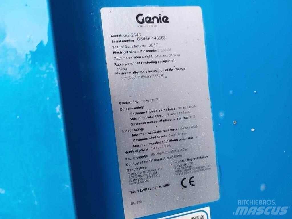 Genie GS 2646 Nacelle ciseaux