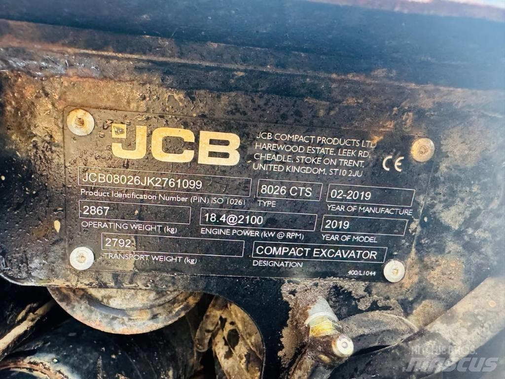JCB 8026 CTS Mini pelle < 7t