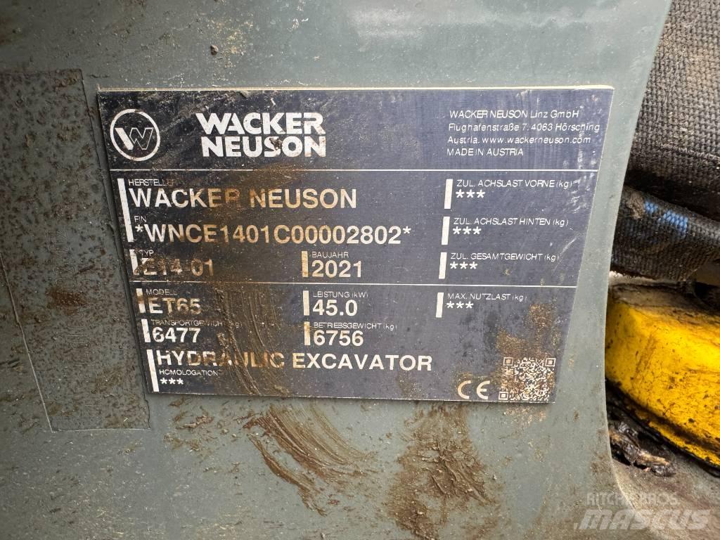 Wacker Neuson ET65 Pelle sur chenilles
