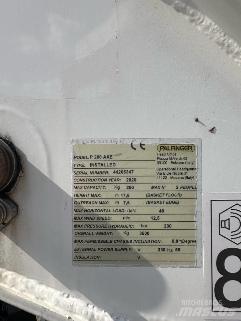 Palfinger P 200 AXE Camion nacelle
