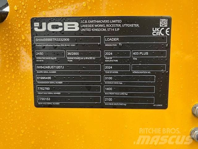 JCB 403 Plus Chargeuse sur pneus