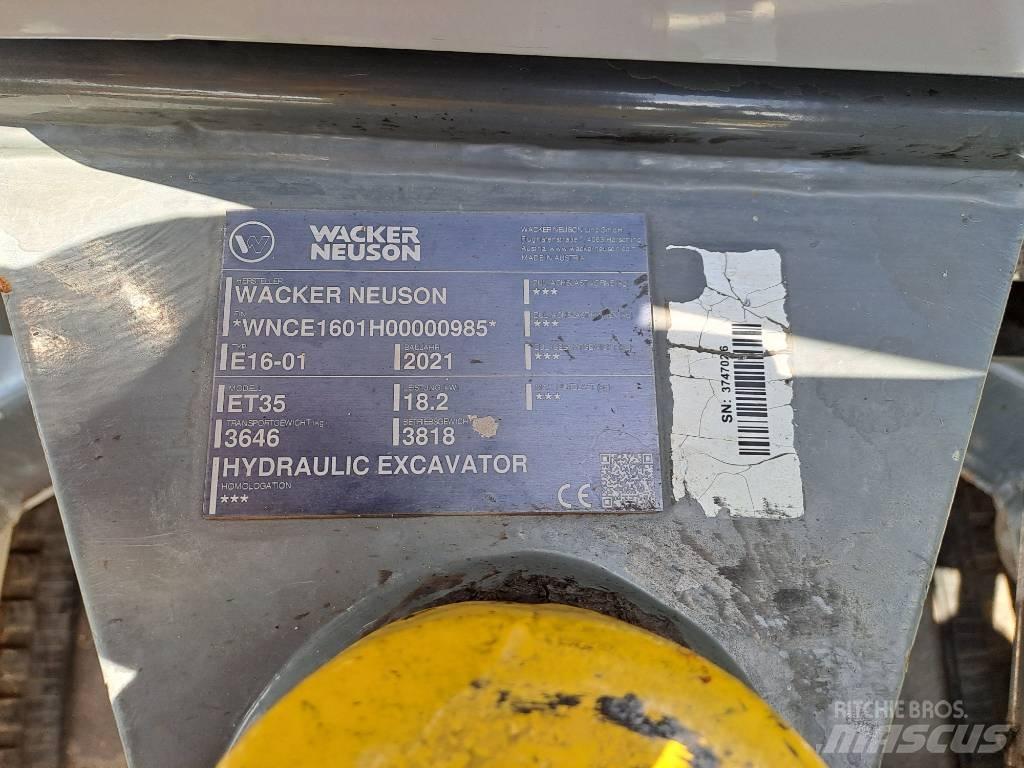 Wacker Neuson ET35 Pelle sur chenilles