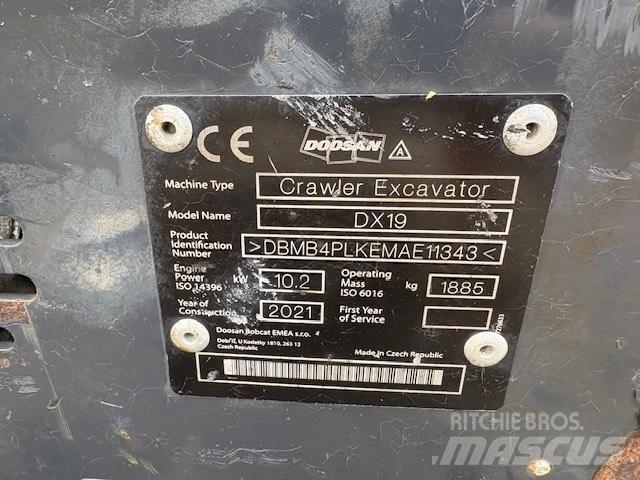 Doosan DX 19 Mini pelle < 7t