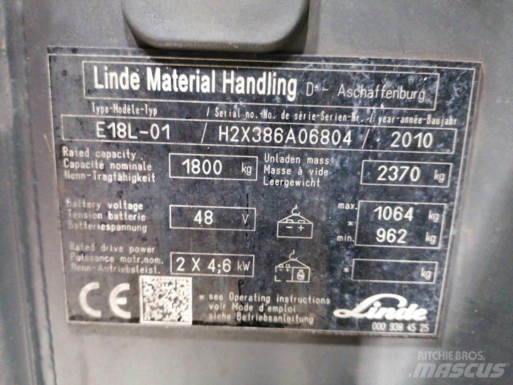 Linde E18L-01 Chariots élévateurs électriques