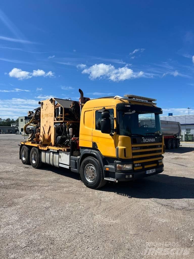 Scania 124 G 420 Pelle enfonce-pieux