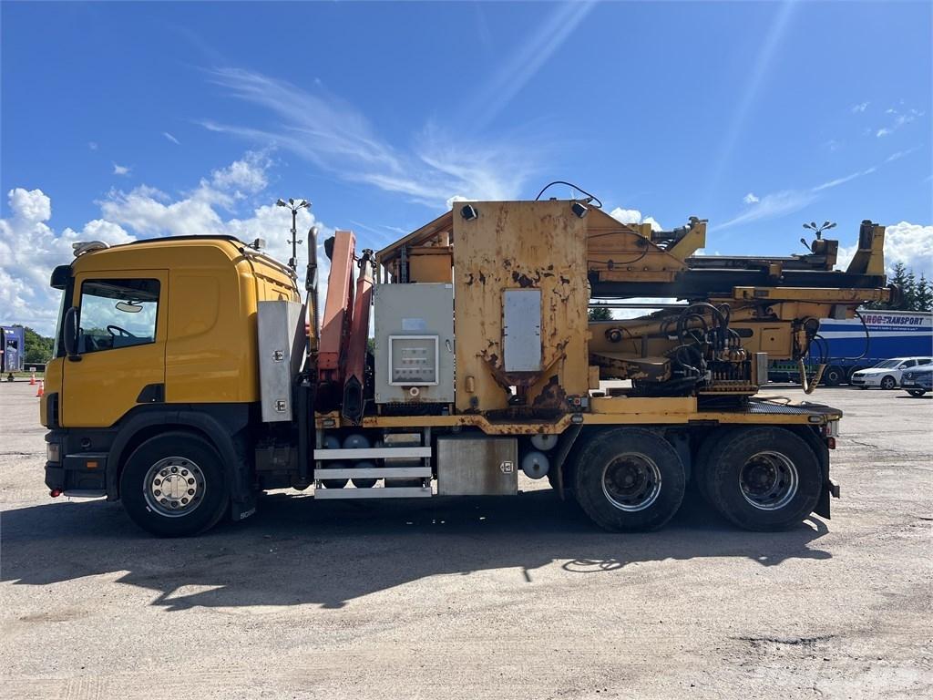 Scania 124 G 420 Pelle enfonce-pieux