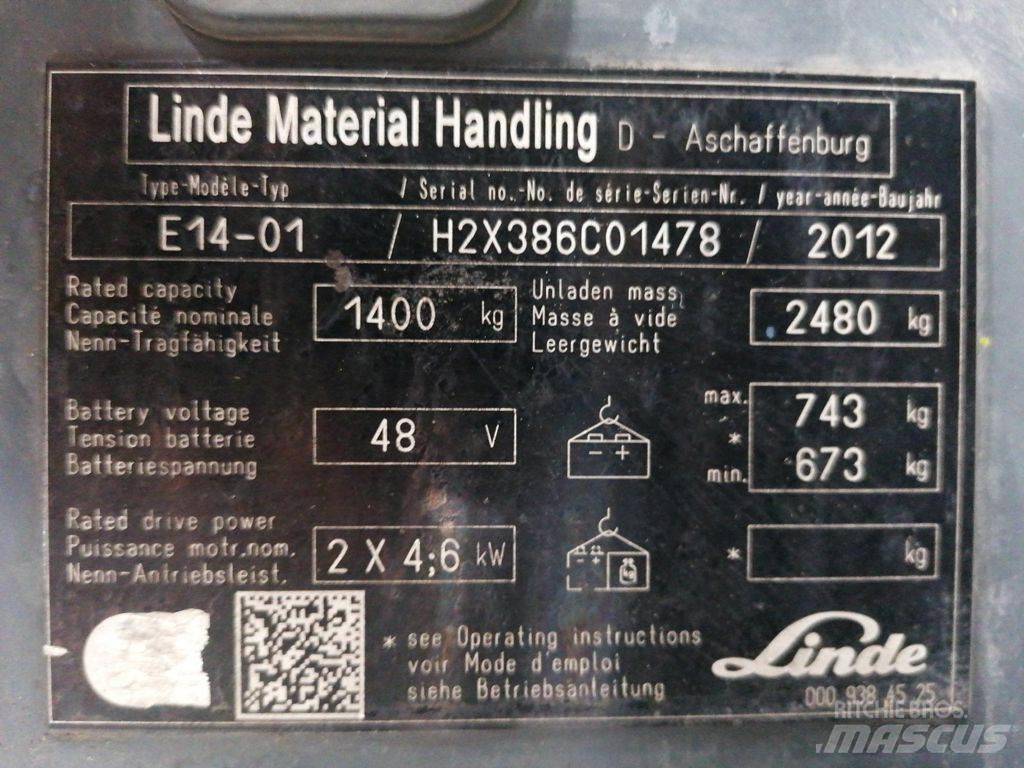 Linde E14-01 Chariots élévateurs électriques