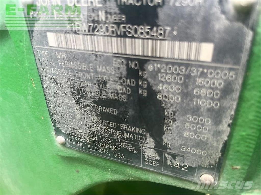 John Deere 7290r Tracteur