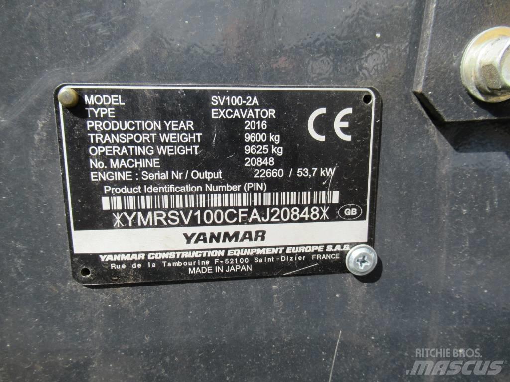 Yanmar SV 100-2A Mini pelle 7t-12t