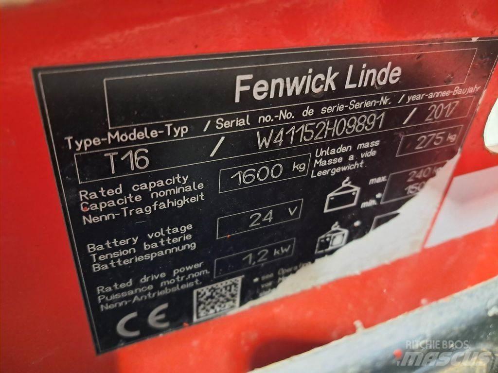 Linde T16 Transpalette accompagnant