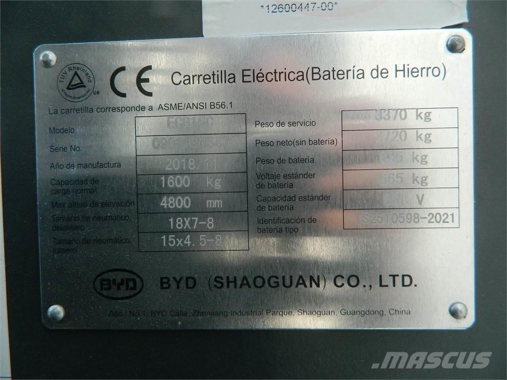 BYD ECB16C Chariots élévateurs électriques