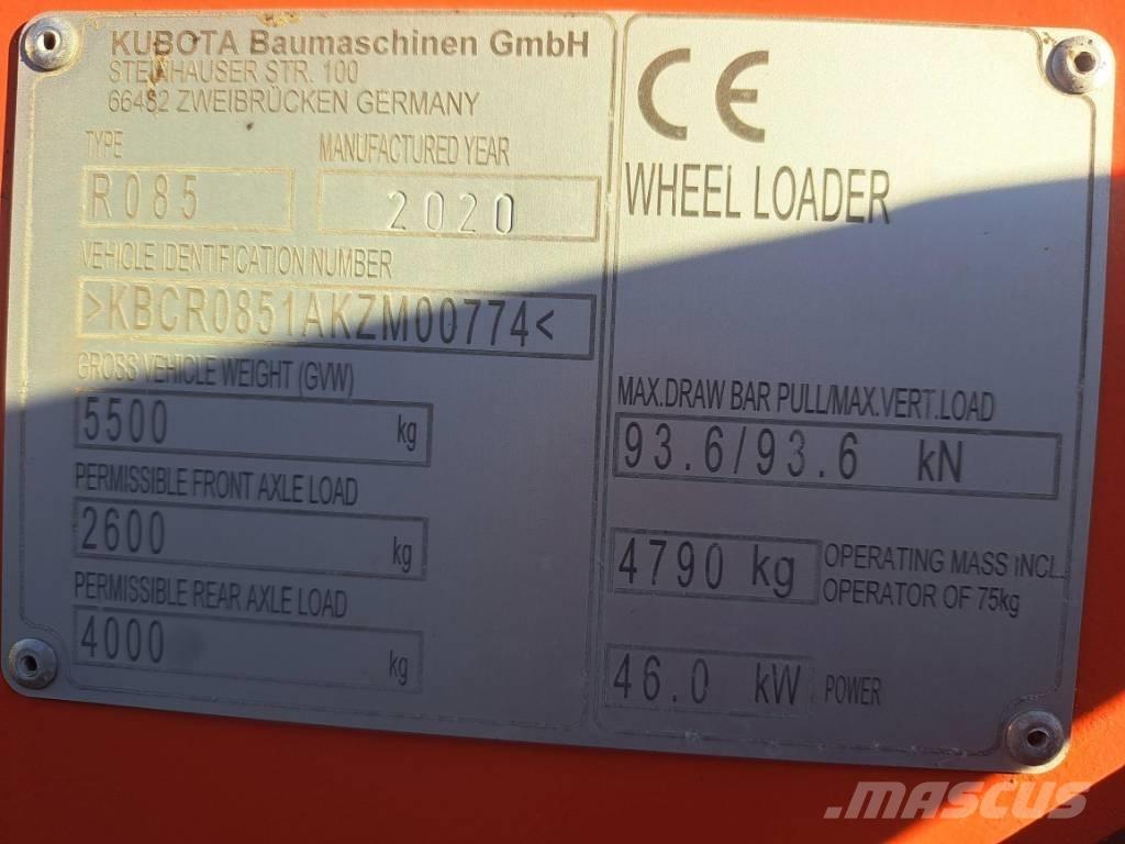 Kubota R 085 Chargeuse sur pneus