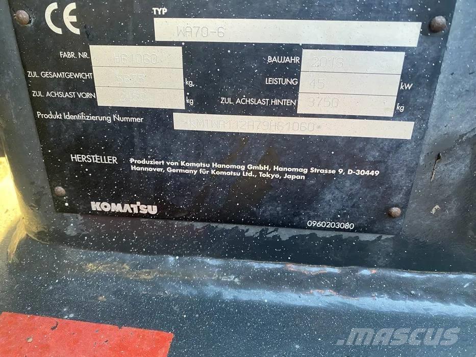Komatsu WA 70-6 Chargeuse sur pneus