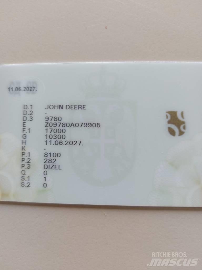 John Deere 9780 CTS Moissonneuse batteuse