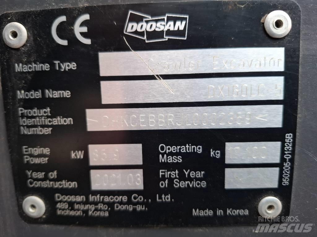 Doosan DX160LC-5 Pelle sur chenilles