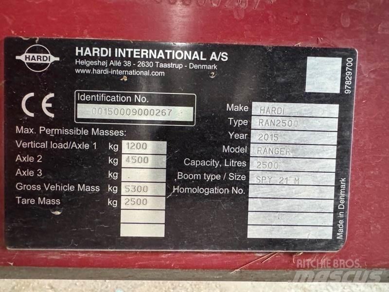 Hardi Ranger 2500 Pulvérisateurs traînés