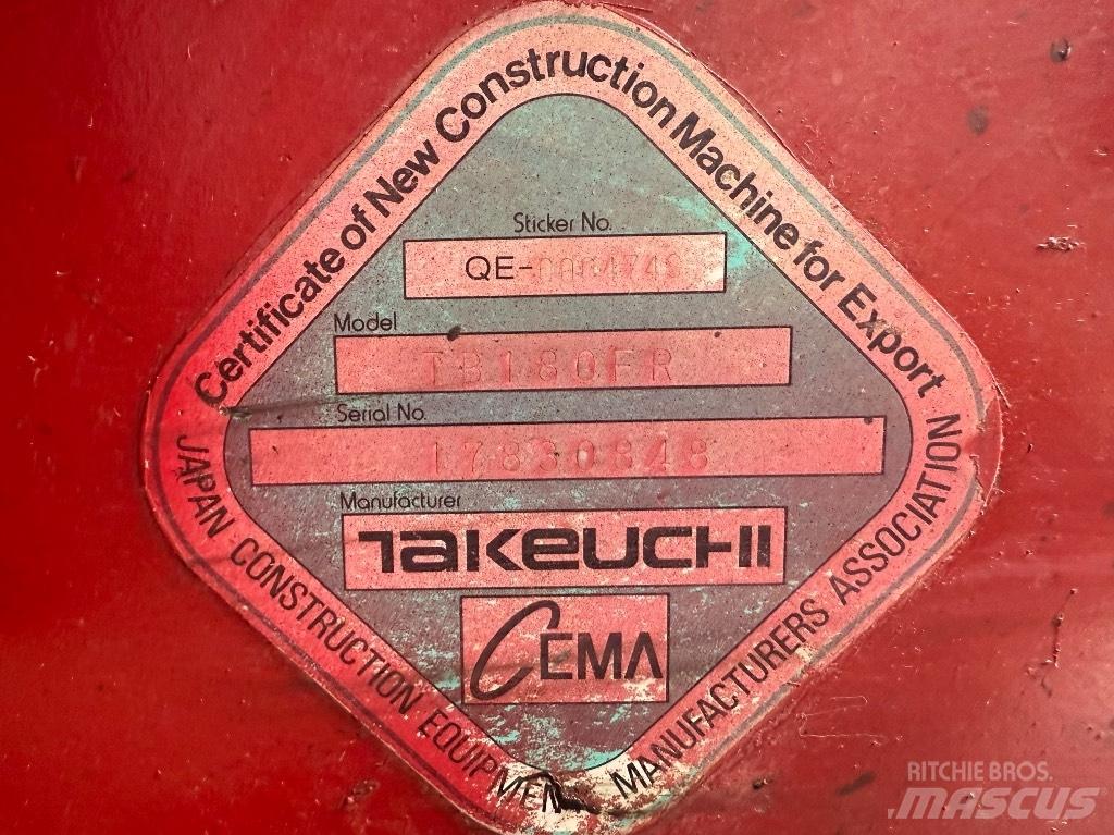 Takeuchi TB 180 FR Mini pelle 7t-12t