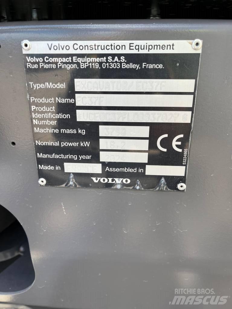 Volvo EC37F Mini pelle < 7t