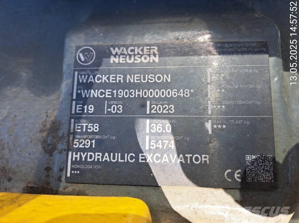 Wacker Neuson ET58 Pelle sur chenilles